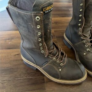 Carolina Men's Dark Brown Leather Boots